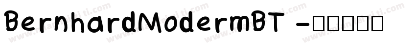 BernhardModermBT 字体转换